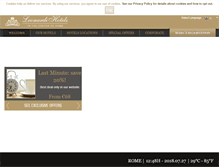 Tablet Screenshot of leonardihotels.com